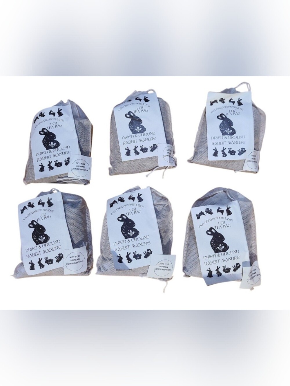 6x Organic Fertilizer Tea Bags PLANT BOOSTER
